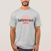 Funny Introvertierte aber bereit, Bücher zu diskut T-Shirt (Vorderseite)