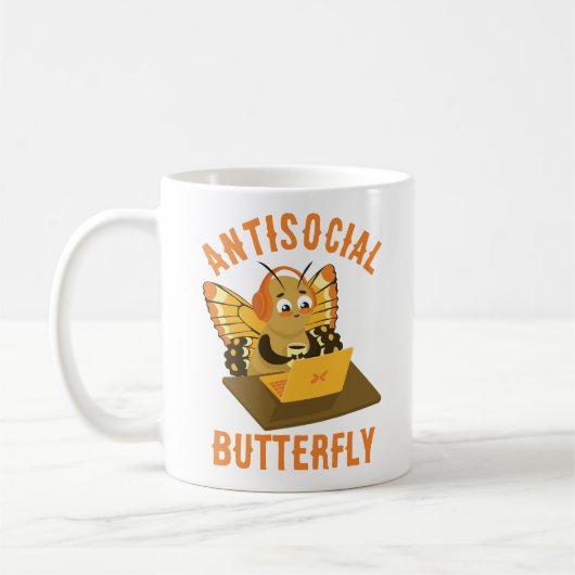 Funny Introvertierte ästhetische antisoziale Schme Kaffeetasse (Links)