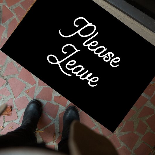 Funny Introvertierte "Bitte Verlass" einfach Zitat Fußmatte