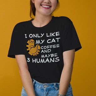 Funny Introvertierte Ich mag nur meinen Katzenkaff T-Shirt
