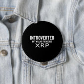 Funny Introvertierte XRP Cryptowährungs-Meme Zitat Button (Beispiel)