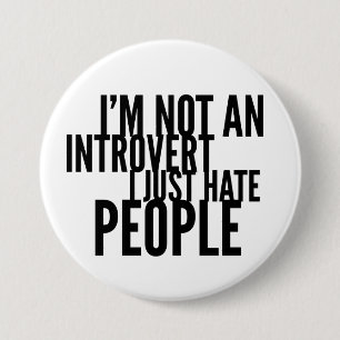 Funny Introverts Button