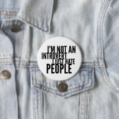 Funny Introverts Button (Beispiel)