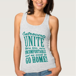 Funny Introverts Typografie T-Shirt