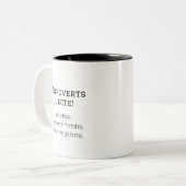 Funny Introverts vereinigt humorvolles Zitat Zweifarbige Tasse (Vorderseite Links)