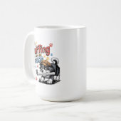 Funny Investigation Dog Design Kaffeetasse (Vorderseite Links)