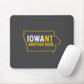 Funny Iowant Another Beer Iowa Beer Distressed Mousepad (Mit Mouse)