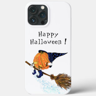Funny iPhone Case Halloween Hexenkürbis Flying