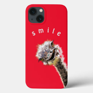 Funny iPhone Case Happy Ostrich - Lächeln