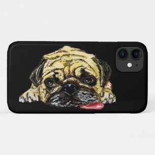 Funny iPhone Case mit Mops Dog - Ihre Farben