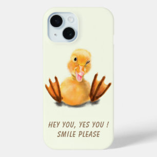 Funny iPhone Case mit spielerisch gelber Ente - Lä