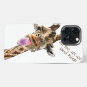 Funny iPhone Case mit spielerischer Giraffe Custom Hülle (Rückseite (Horizontal))