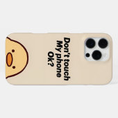 Funny iPhone Case - Touch mein Telefon nicht! iPhone Hülle (Rückseite (Horizontal))