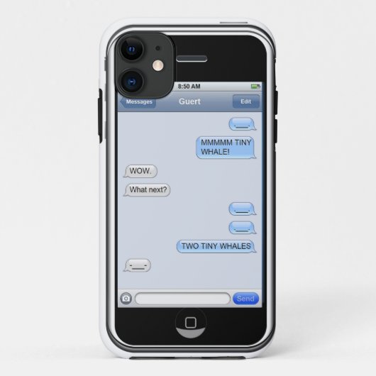 Funny iPhone-Wal-Nachricht Case-Mate iPhone Hülle (Rückseite)