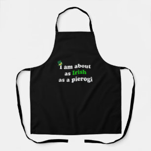 Funny Irish als ein Pierogi Irland Polen Foor Pole Schürze