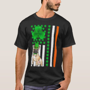 Funny Irish American Flag French Bulldog St Patric T-Shirt
