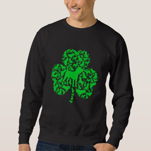 Funny Irish Beagle Dog Kleeblatt St Patrick S Day Sweatshirt (Vorderseite)