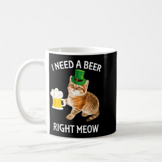 Funny Irish Beer Cat St Patricks Day Drinking With Kaffeetasse (Links)