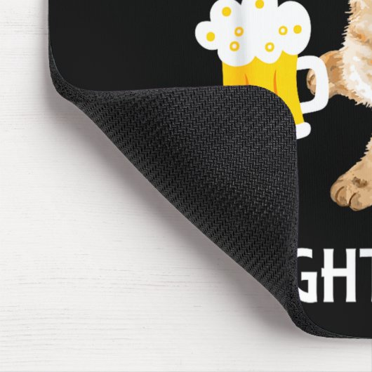 Funny Irish Beer Cat St Patricks Day Drinking With Mousepad (Ecke)