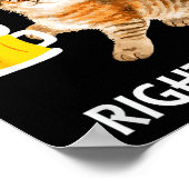 Funny Irish Beer Cat St Patricks Day Drinking With Poster (Ecke)