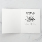 Funny Irish Birthday Karte (Innenseite)