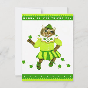 Funny Irish Cat Irland Postkarte
