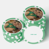 Funny Irish Cat Lucky Poker Chip (Stapel)