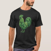 Funny Irish Chicken Rooster St. Patrick’s T-Shirt (Vorderseite)