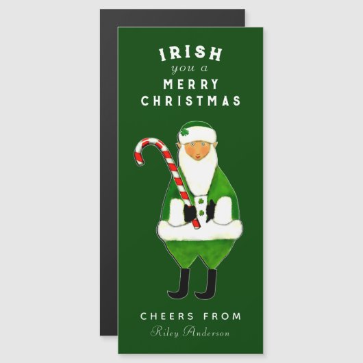 Funny Irish Christmas Holiday Cards Magnetkarte (Vorne/Hinten)