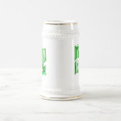 Funny Irish diva St Patrick's Day Bierglas (Mittel)