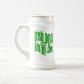 Funny Irish diva St Patrick's Day Bierglas (Links)