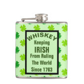 Funny Irish Drink Spaß Joke Booze Whiskey Flachmann (Vorderseite)