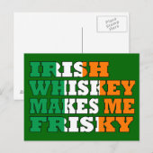 Funny Irish Drink Sprichwort Postkarte (Vorne/Hinten)