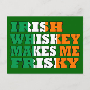 Funny Irish Drink Sprichwort Postkarte
