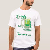 Funny Irish Drinks T-Shirt (Vorderseite)