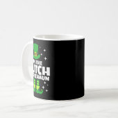 Funny Irish Dutch Leprechaun Happy St Patricks Day Kaffeetasse (Vorderseite Links)