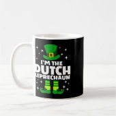 Funny Irish Dutch Leprechaun Happy St Patricks Day Kaffeetasse (Links)