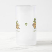 Funny Irish Gnomes Happy St Patrick's Day Mattglas Bierglas (Mittel)