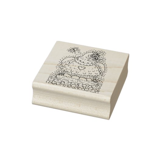 FUNNY IRISH HEN, EIER UND KLEEBLÄTTER NIEDLICH CHI GUMMISTEMPEL (Stempel)