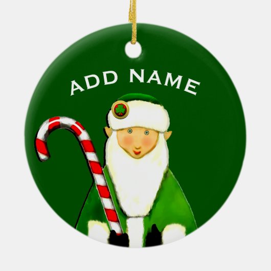 Funny Irish Holiday Geschenke Keramik Ornament (Hinten)