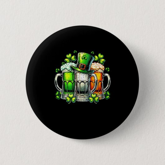 Funny Irish Ireland St Patrick's Day Drinking Part Button (Vorderseite)