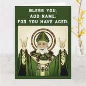 Funny Irish Katholic Birthday Karte (Gelbe Blume)
