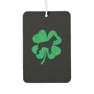 Funny Irish Kleeblatt Leaf Boston Terrier Autolufterfrischer