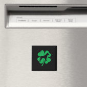 Funny Irish Kleeblatt Leaf Boston Terrier Magnet (In Situ (Geschirrspüler))