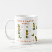 Funny Irish Language Leprechaun Tasse (Links)