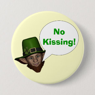 Funny Irish Leprechaun Button