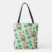 Funny Irish Leprechaun Pattern Tasche (Rückseite)
