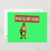 Funny Irish Leprechaun Postkarte (Vorne/Hinten)