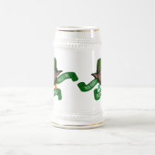 Funny Irish Leprechaun und Whiskey Bierglas (Mittel)