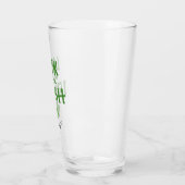 Funny Irish Luck Green Kleeblatt Personalisiert Be Glas (Links)
